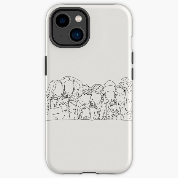 heartstopper gang lineart iPhone Tough Case RB2707 product Offical heartstopper Merch