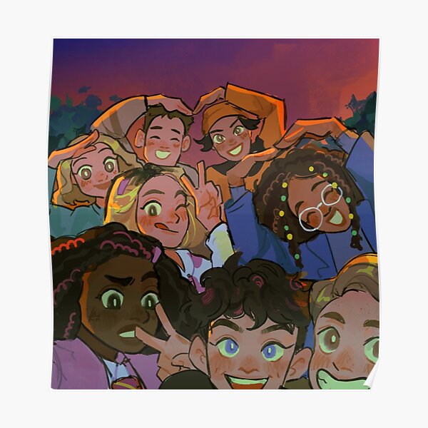 The gang goes to paris! (HEARTSTOPPER) Poster RB2707 product Offical heartstopper Merch