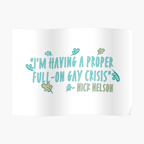 Heartstopper Nick Nelson quote Poster RB2707 product Offical heartstopper Merch