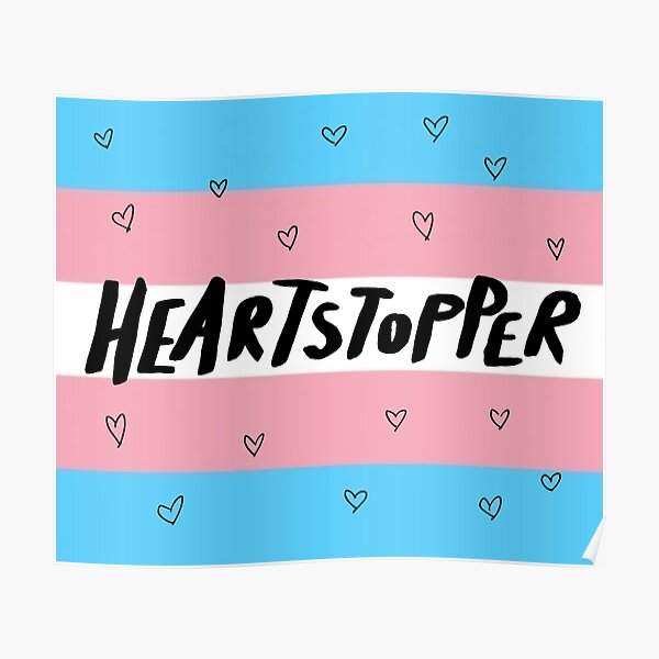 heartstopper pride flag, transgender Poster RB2707 product Offical heartstopper Merch