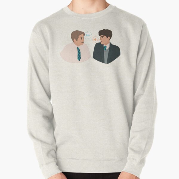 Heartstopper Nick and Charlie “Hi” design  Pullover Sweatshirt RB2707 product Offical heartstopper Merch