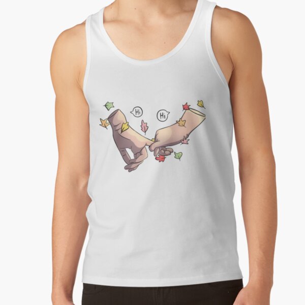 Heartstopper hands with leaves and speechbubble "Hi" Tank Top RB2707 product Offical heartstopper Merch