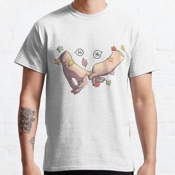 Heartstopper hands with leaves and speechbubble "Hi" Classic T-Shirt RB2707 product Offical heartstopper Merch