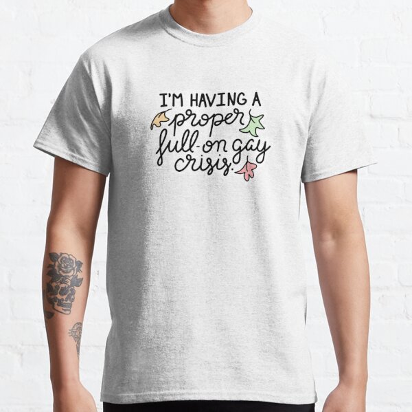 Heartstopper "I'm having a proper full-on gay crisis" Classic T-Shirt RB2707 product Offical heartstopper Merch