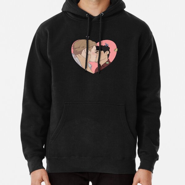 Charlie and Nick Kissing  | Heartstopper Pullover Hoodie RB2707 product Offical heartstopper Merch