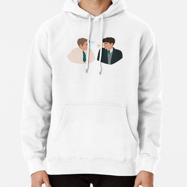 Heartstopper Nick and Charlie “Hi” design  Pullover Hoodie RB2707 product Offical heartstopper Merch