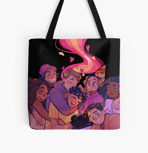 Happy Birthday, Charlie! (HEARTSTOPPER) All Over Print Tote Bag RB2707 product Offical heartstopper Merch