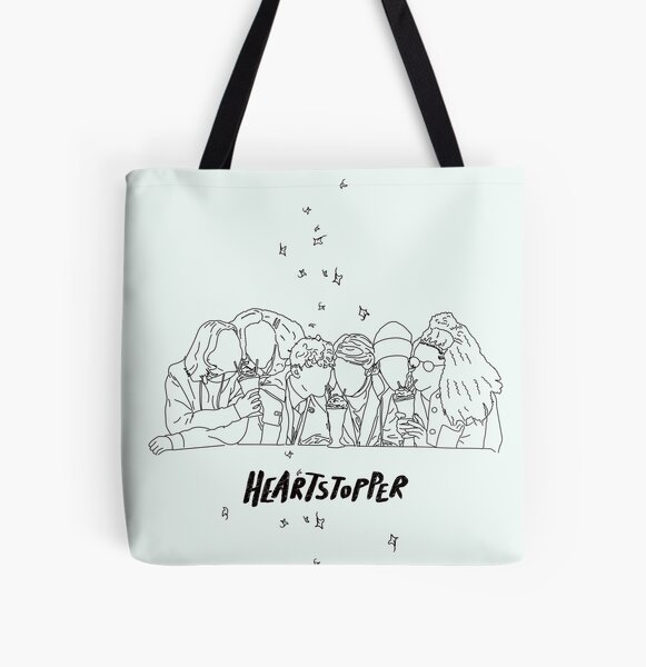 heartstopper gang lineart All Over Print Tote Bag RB2707 product Offical heartstopper Merch