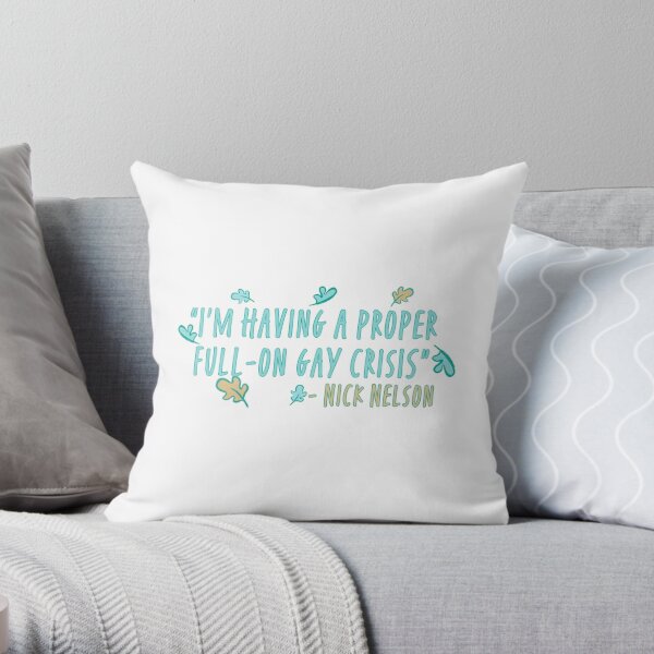 Heartstopper Nick Nelson quote Throw Pillow RB2707 product Offical heartstopper Merch