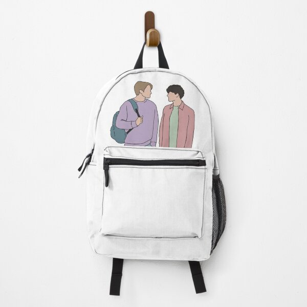 Heartstopper Nick Nelson and Charlie Spring cartoon art Backpack RB2707 product Offical heartstopper Merch
